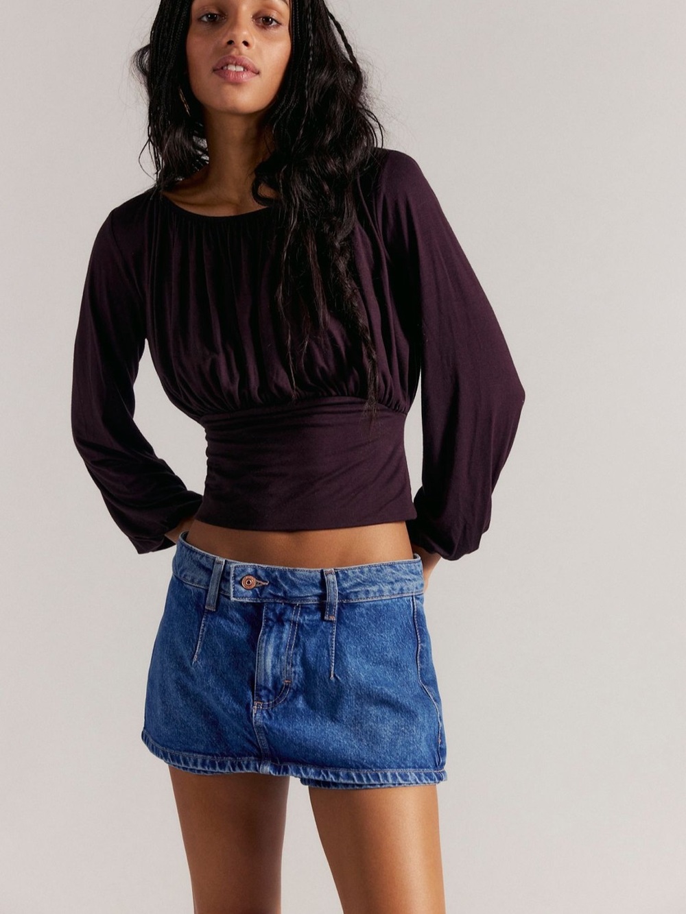 FREE PEOPLE Gallivanting Peekaboo Skort